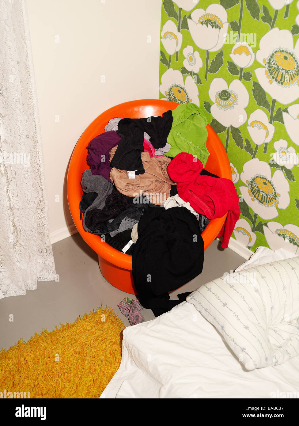 Clothes on a chair Stock Photo Alamy