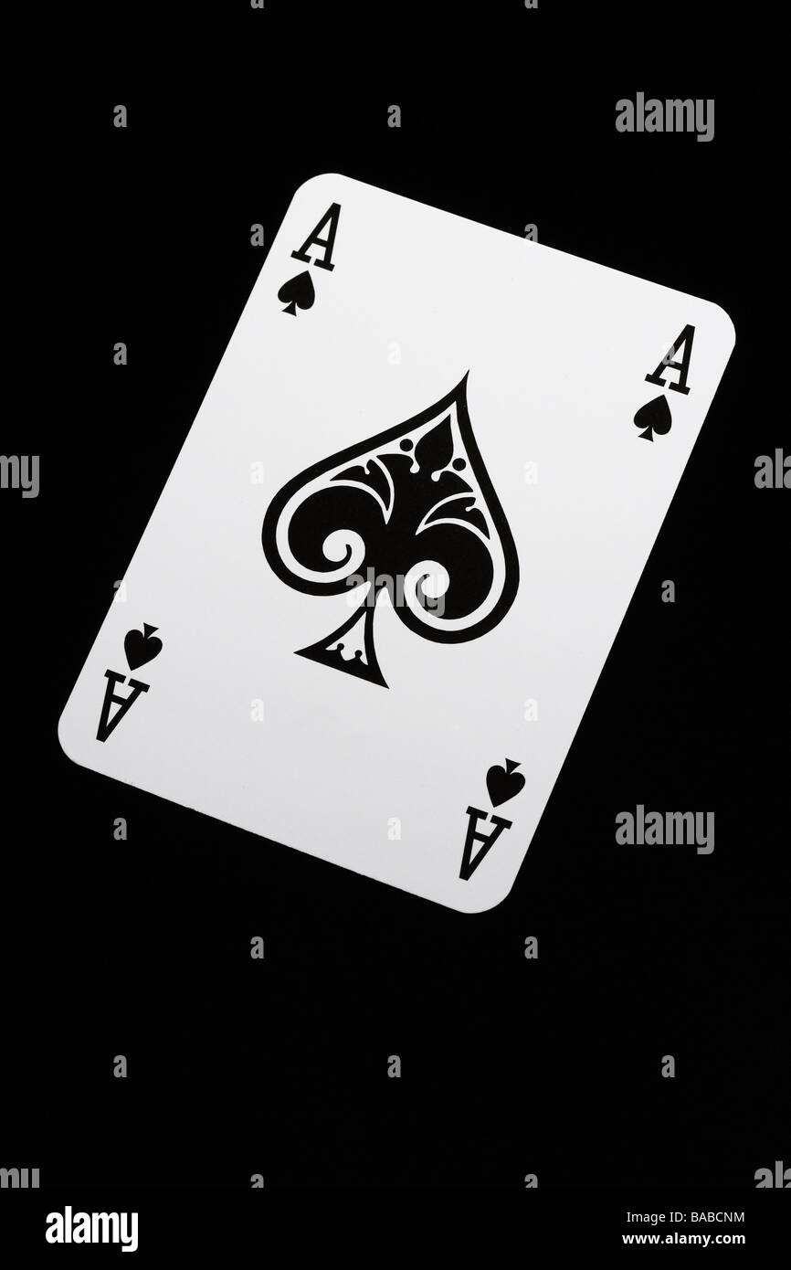 Ace of spades closeup Stock Photo Alamy