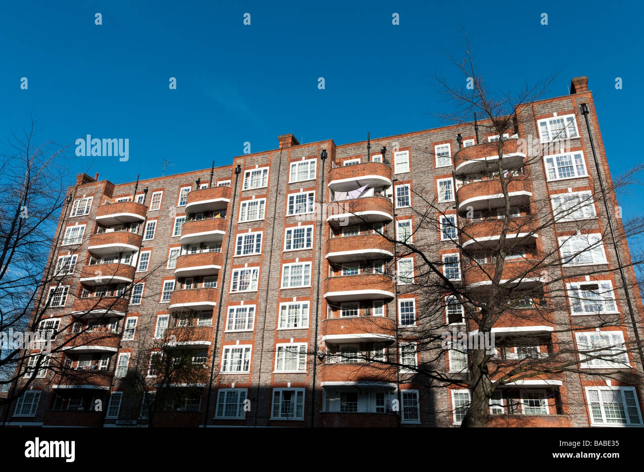 Council flats in Camden, London, England UK Stock Photo