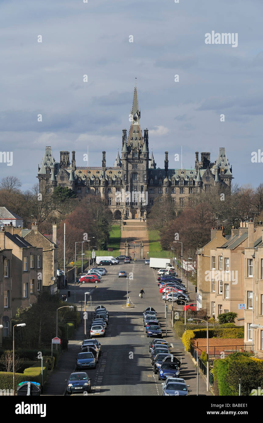 Fettes College is an independent boarding and day school in Edinburgh, Scotland. Former Prime Minister Tony Blair is an Alumni. Stock Photo