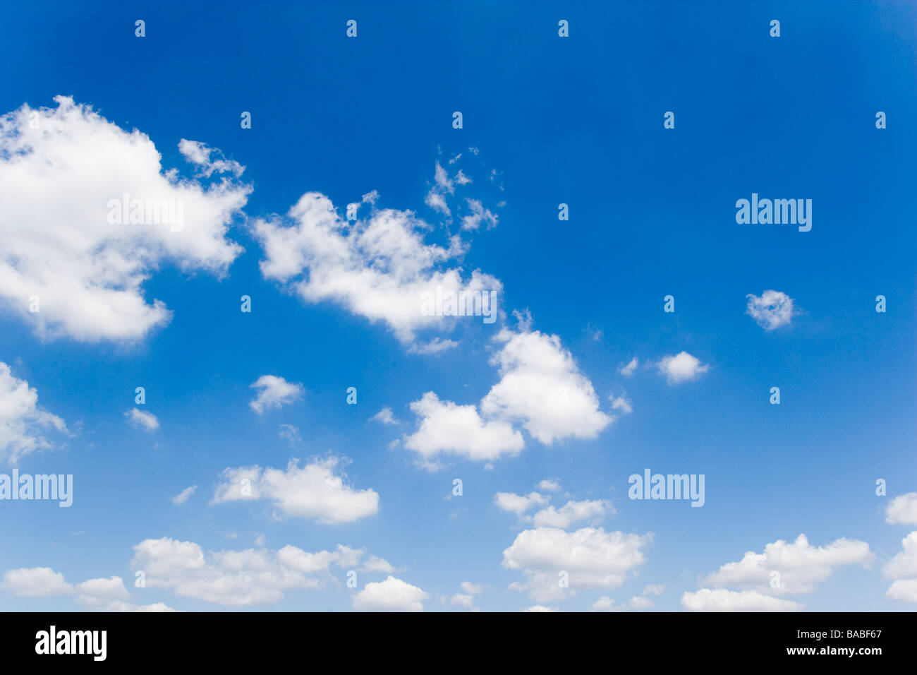 Blue Sky with Clouds Stock Photo