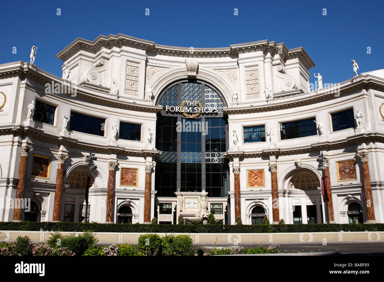 entrance to the forum shops at caesars palace las vegas boulevard