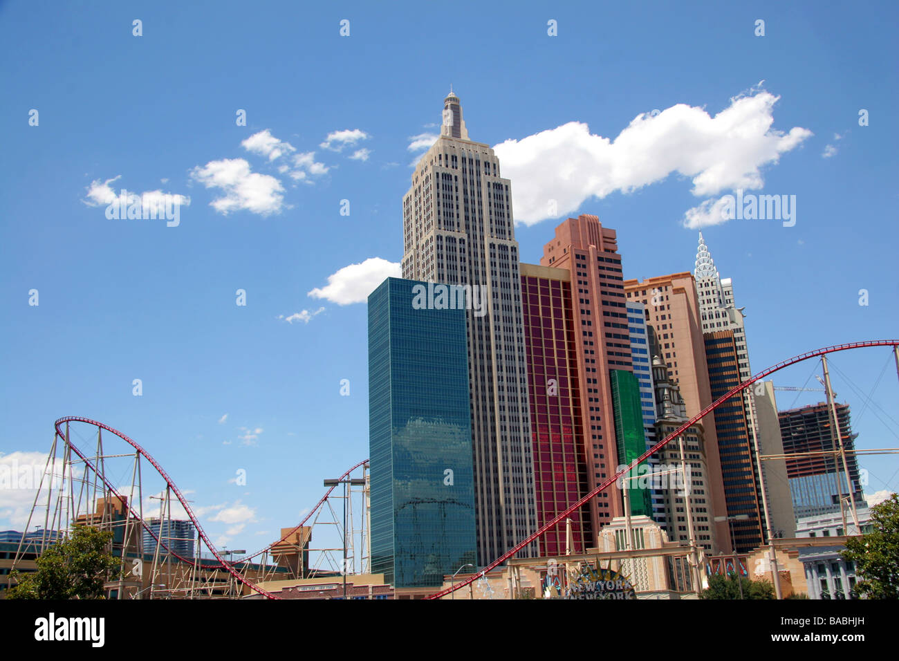 Nevada, Las Vegas, New York New York Hotel, roller coaster ride Stock Photo  - Alamy