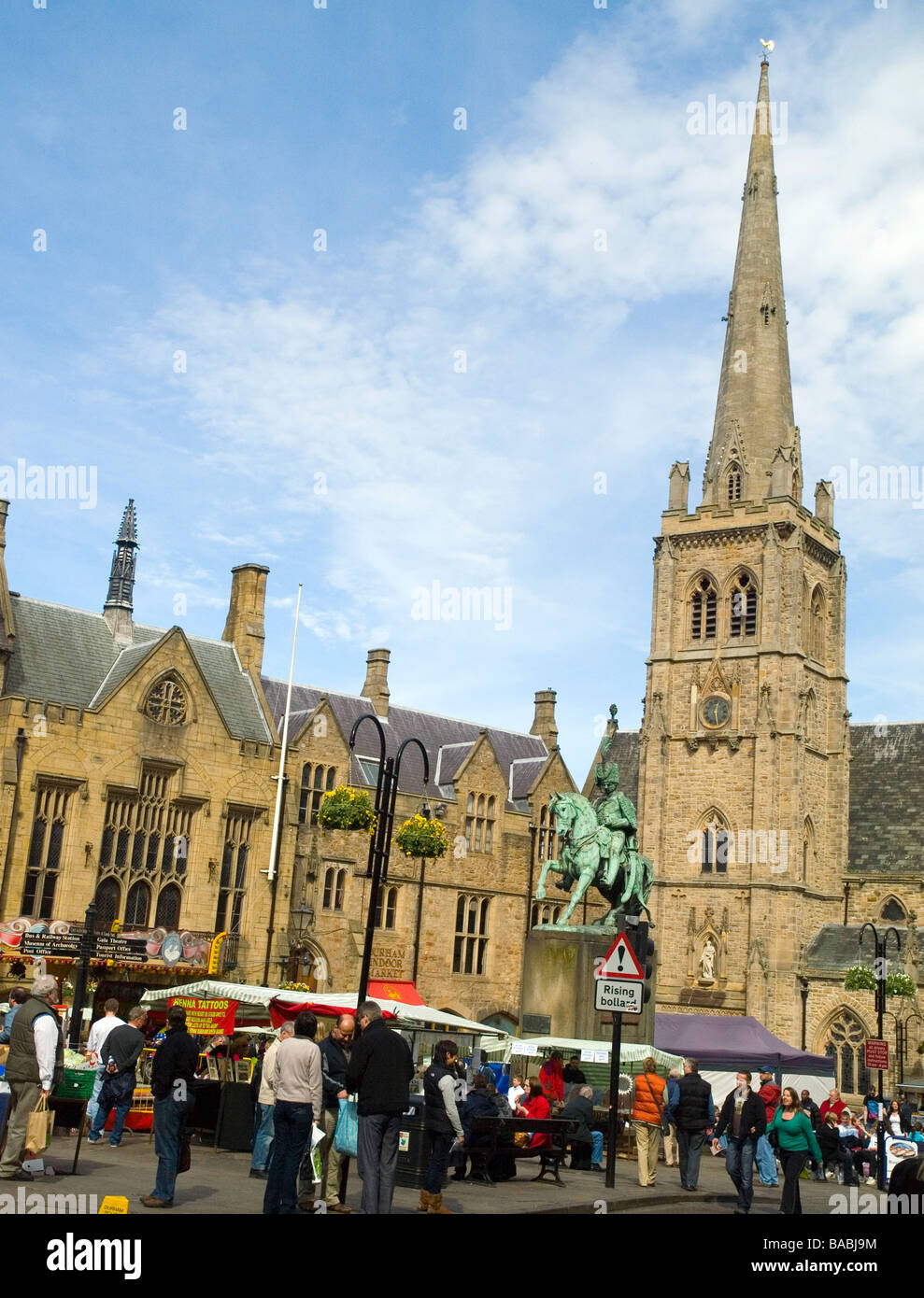 Durham Market Square, North East England UK Stock Photo - Alamy