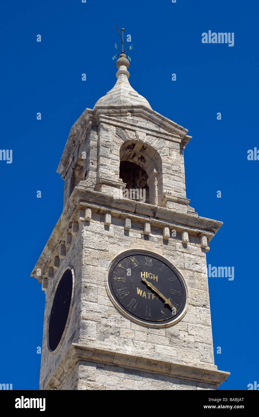 The Clock Tower at the Royal Naval Dockyard at the West End, Bermuda Stock Photo Alamy