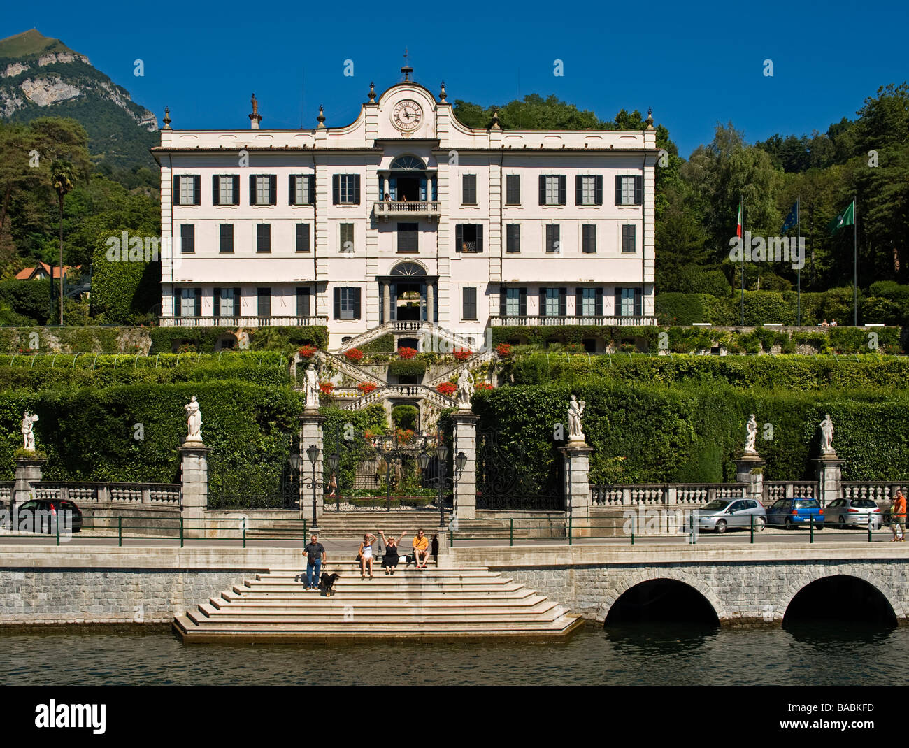 Villa Carlotta (1745) on Lake Como, Italy Stock Photo