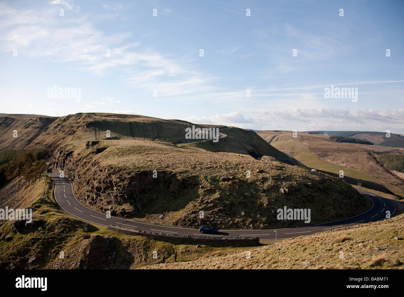 The Bwlch a mountain pass linking the Rhondda with the Llynfi and Ogmore valleys in Glamorgan Wales Stock Photo