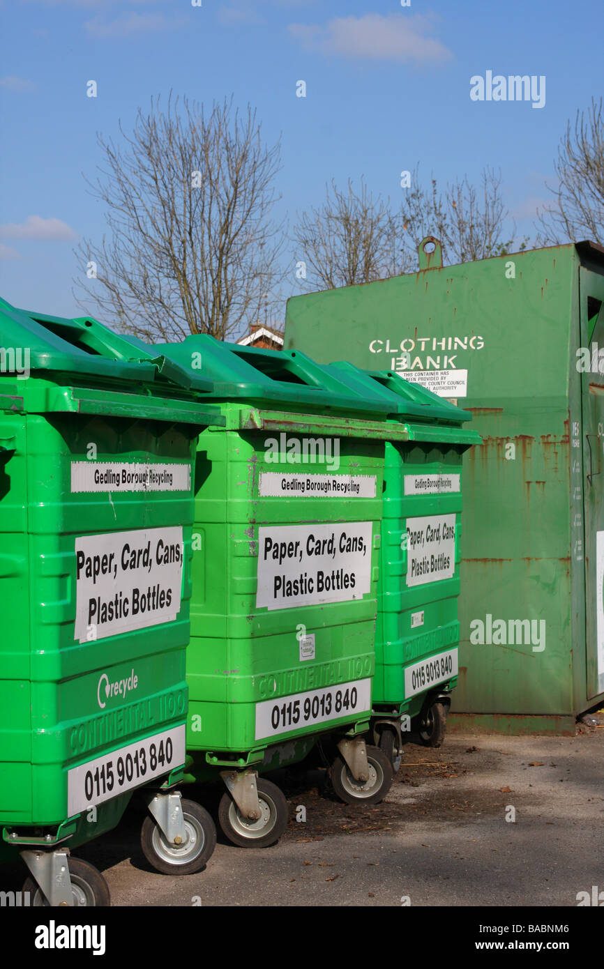 Local council bottle bank recycling hires stock photography and images