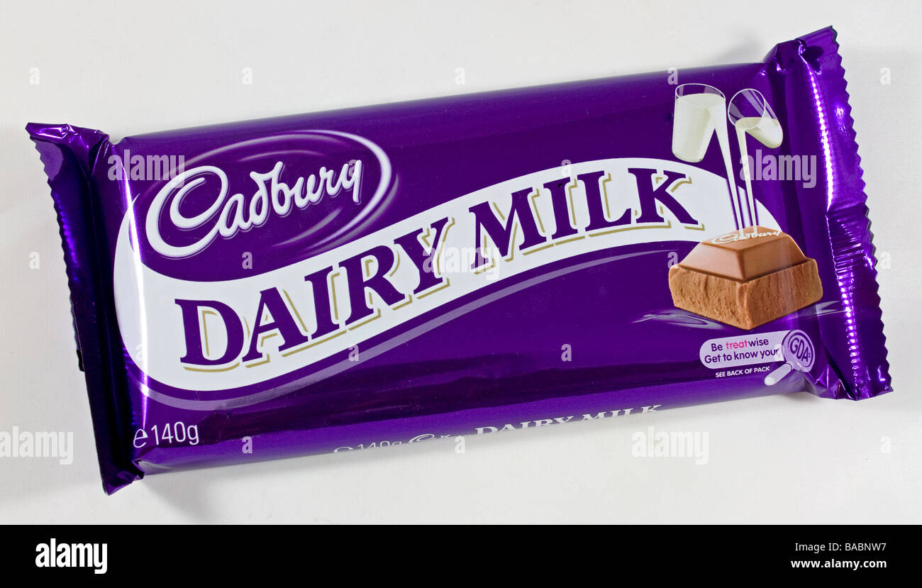Cadbury chocolate bar Stock Photo