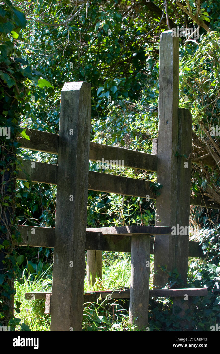 Style for crossing country side fences Stock Photo Alamy