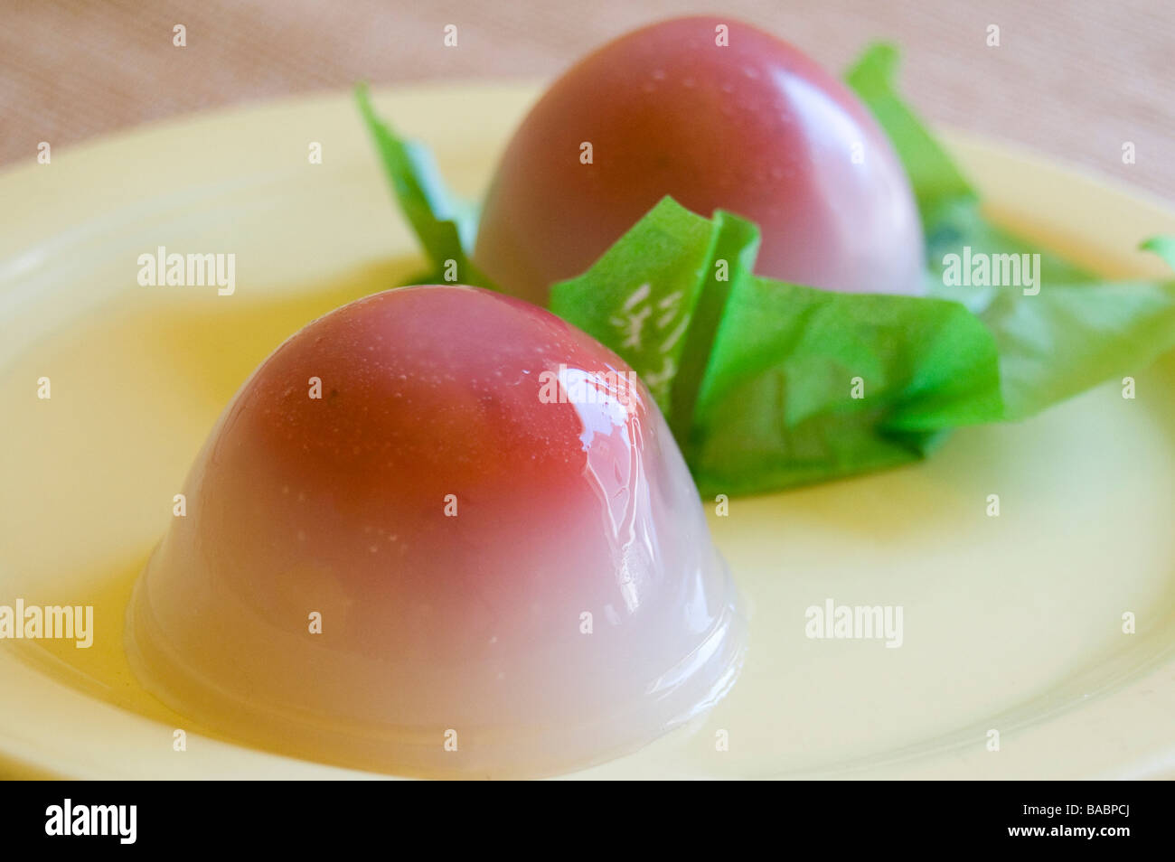 Japanese Arrowroot Jelly, Ayaichigo Stock Photo Alamy