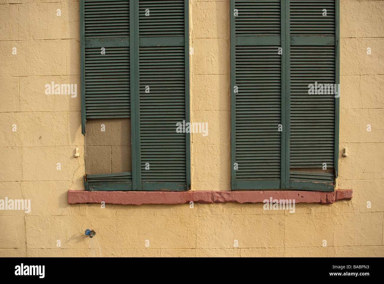 Broken shutters Cut Out Stock Images & Pictures - Alamy