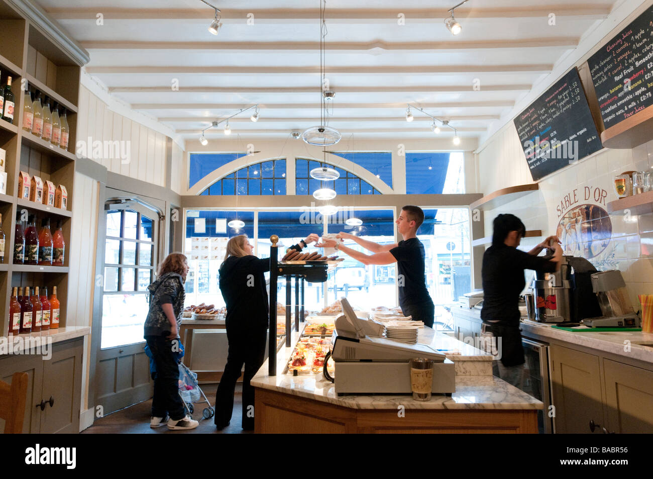Sable D'or cafe in Crouch End, London, UK Stock Photo Alamy
