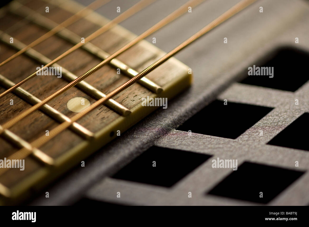 Part of a tricone resonator guitar Stock Photo Alamy