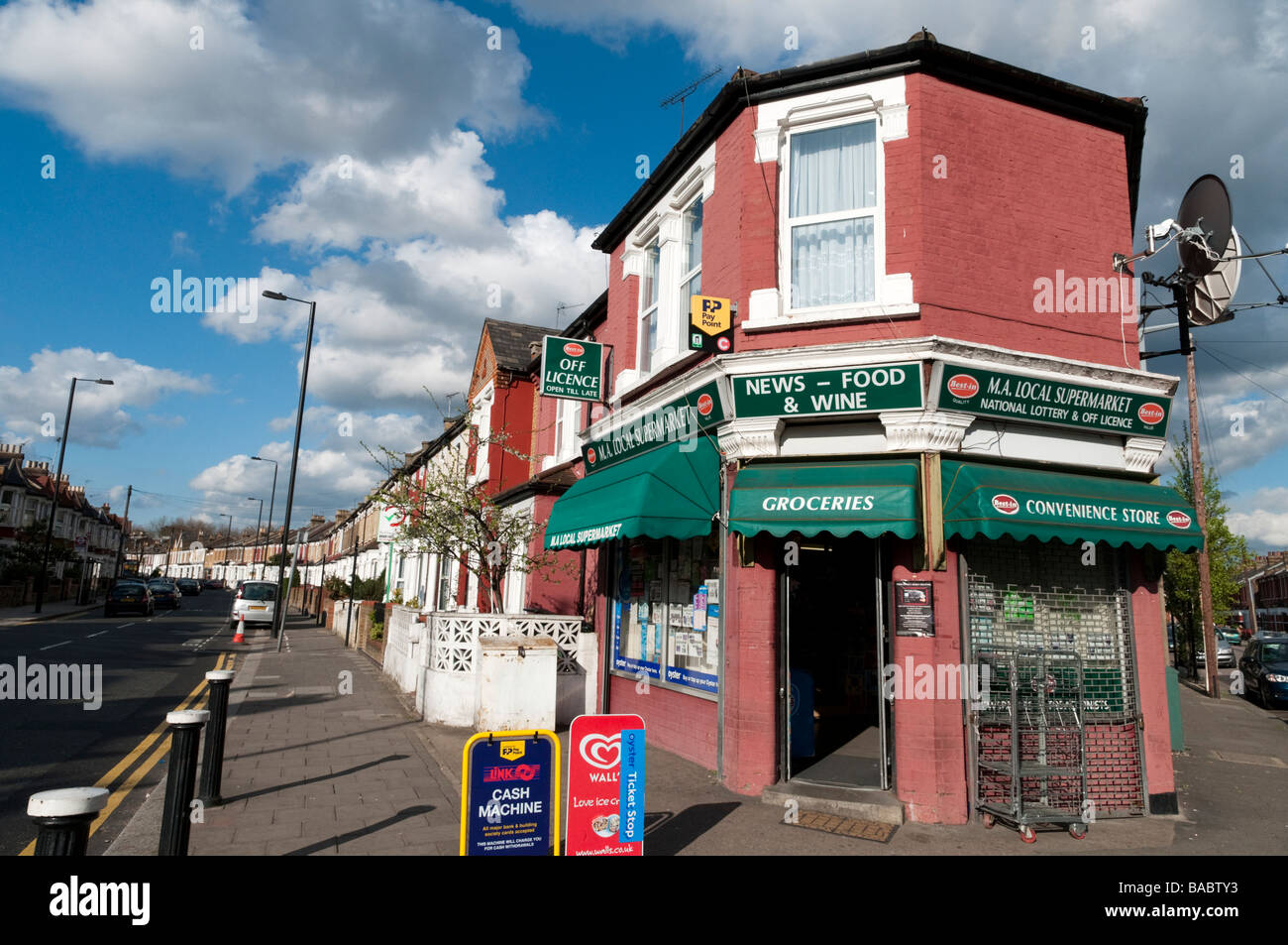 Local corner shop in London England UK Stock Photo - Alamy