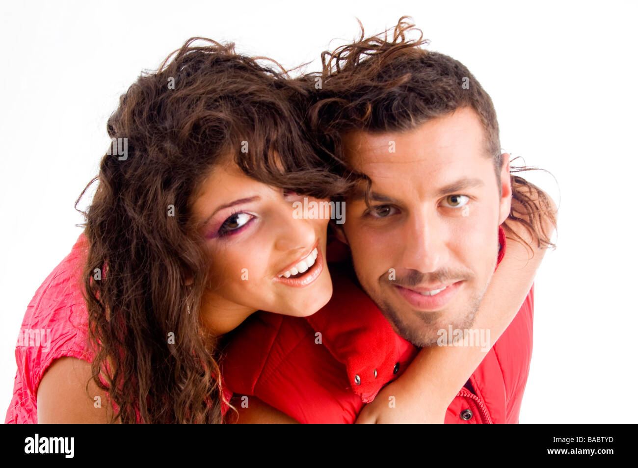 loving american couple hugging Stock Photo - Alamy