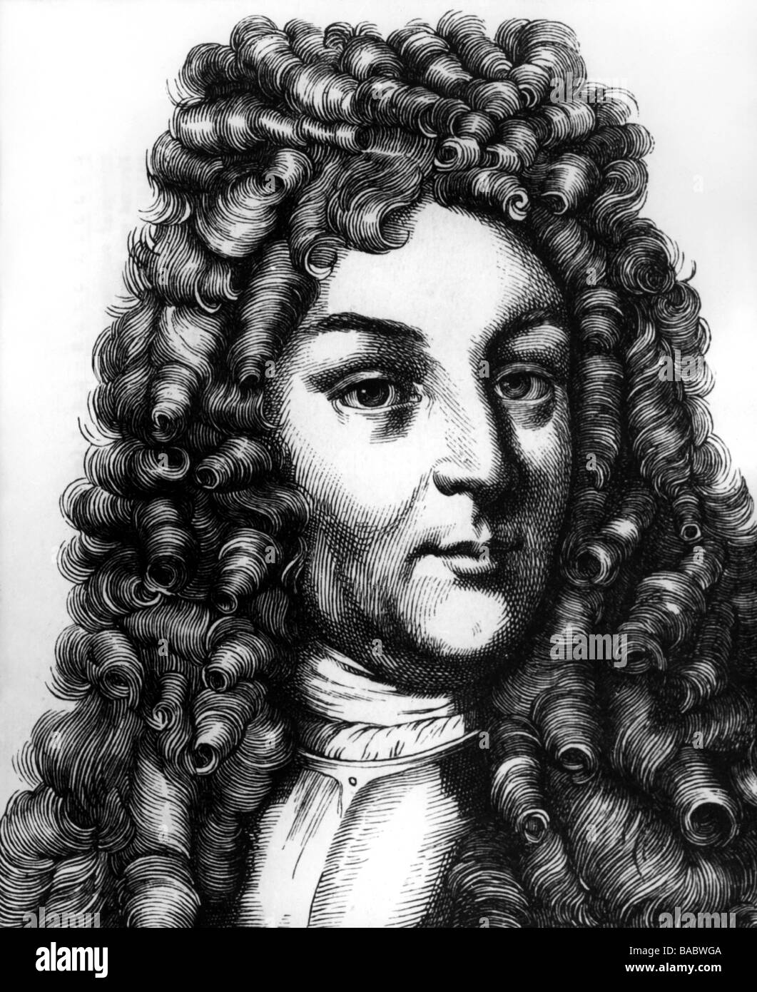 Louis William I, 8.4.1655 - 4.1.1707, Margrave of Baden-Baden, portrait, copper engraving, 18th century, , Artist's Copyright has not to be cleared Stock Photo