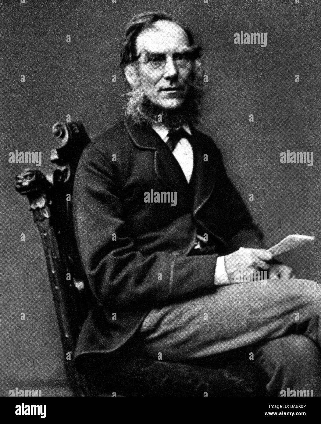 Hooker, Joseph Dalton, 30.6.1817 - 10.12.1911, British botanic, half length, photography from 1876, Stock Photo