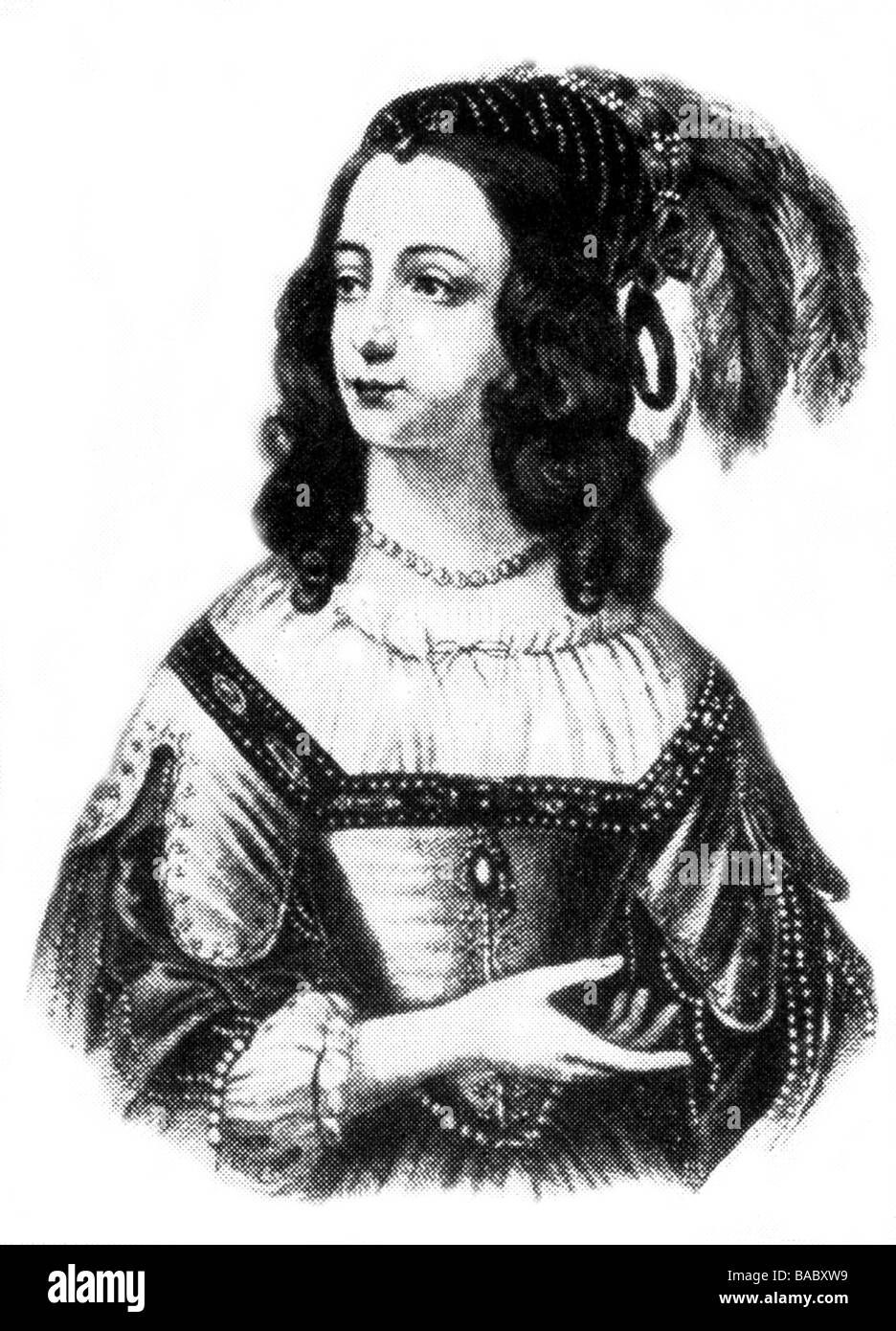 Sophia, 13.10.1630 - 8.4.1714, Electress Consort of Hanover 1692 - 1698, half length, after contemporary image, Stock Photo