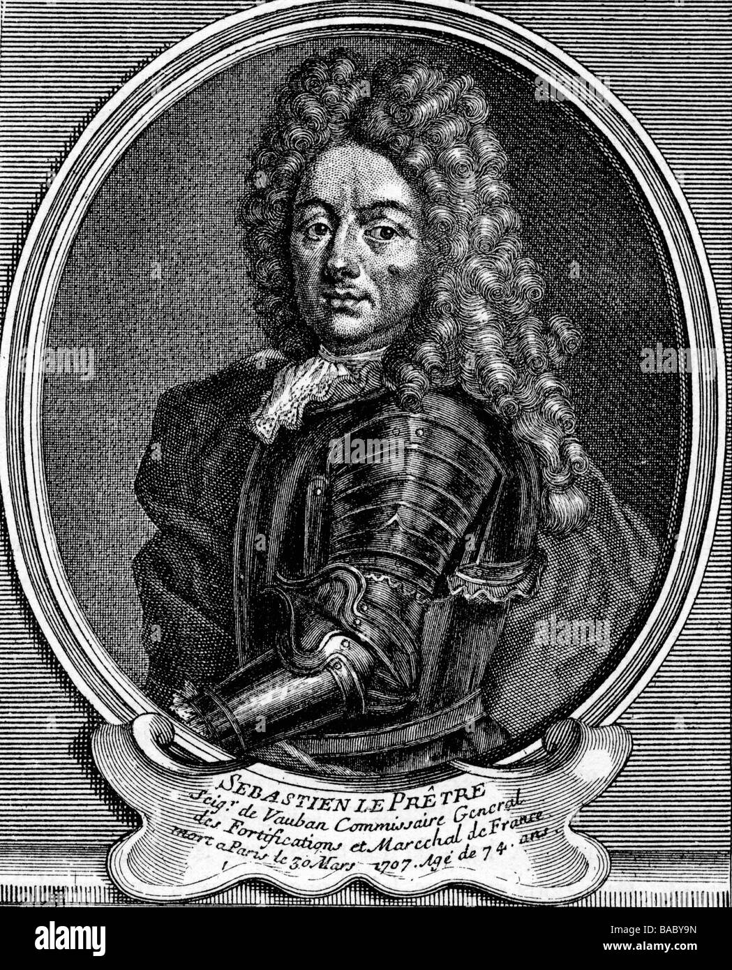 Vauban Sebastien Le Prestre De 1 5 1633 30 3 1707 French General And Engineer Portrait Copper Engraving 18th Century Artist S Copyright Has Not To Be Cleared Stock Photo Alamy