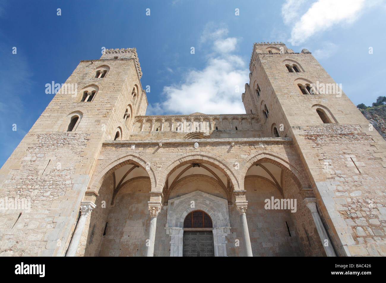 Cathedral, Cefalu, Sicily, Italy Stock Photo