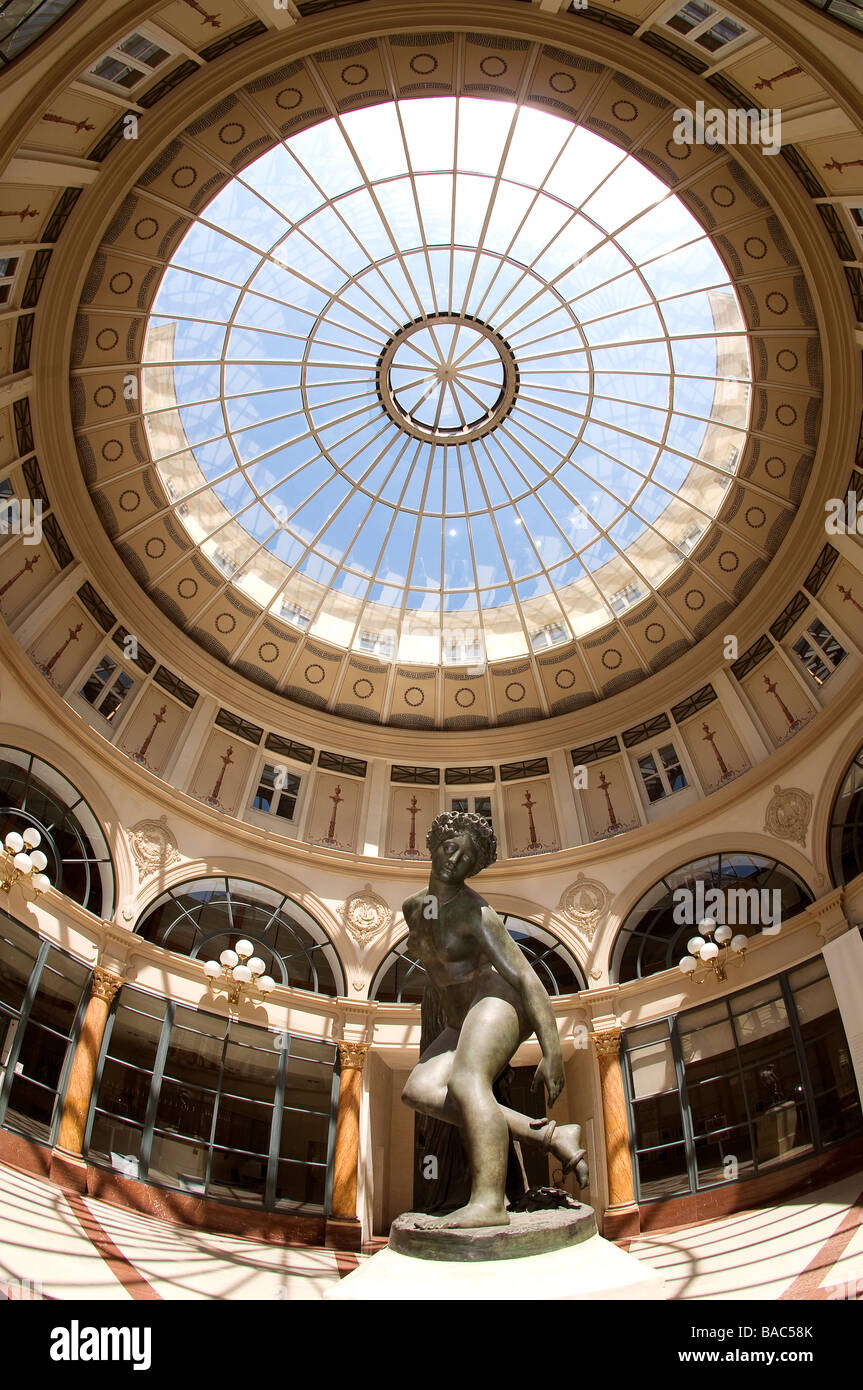 France, Paris, Colbert gallery rotunda with the statue Eurydice bitten by a snacke by Nanteuil-Lebeuf also named Nanteuil Stock Photo