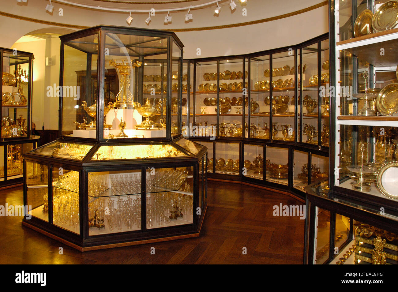 Silver Collection in the Vienna Hofburg Stock Photo