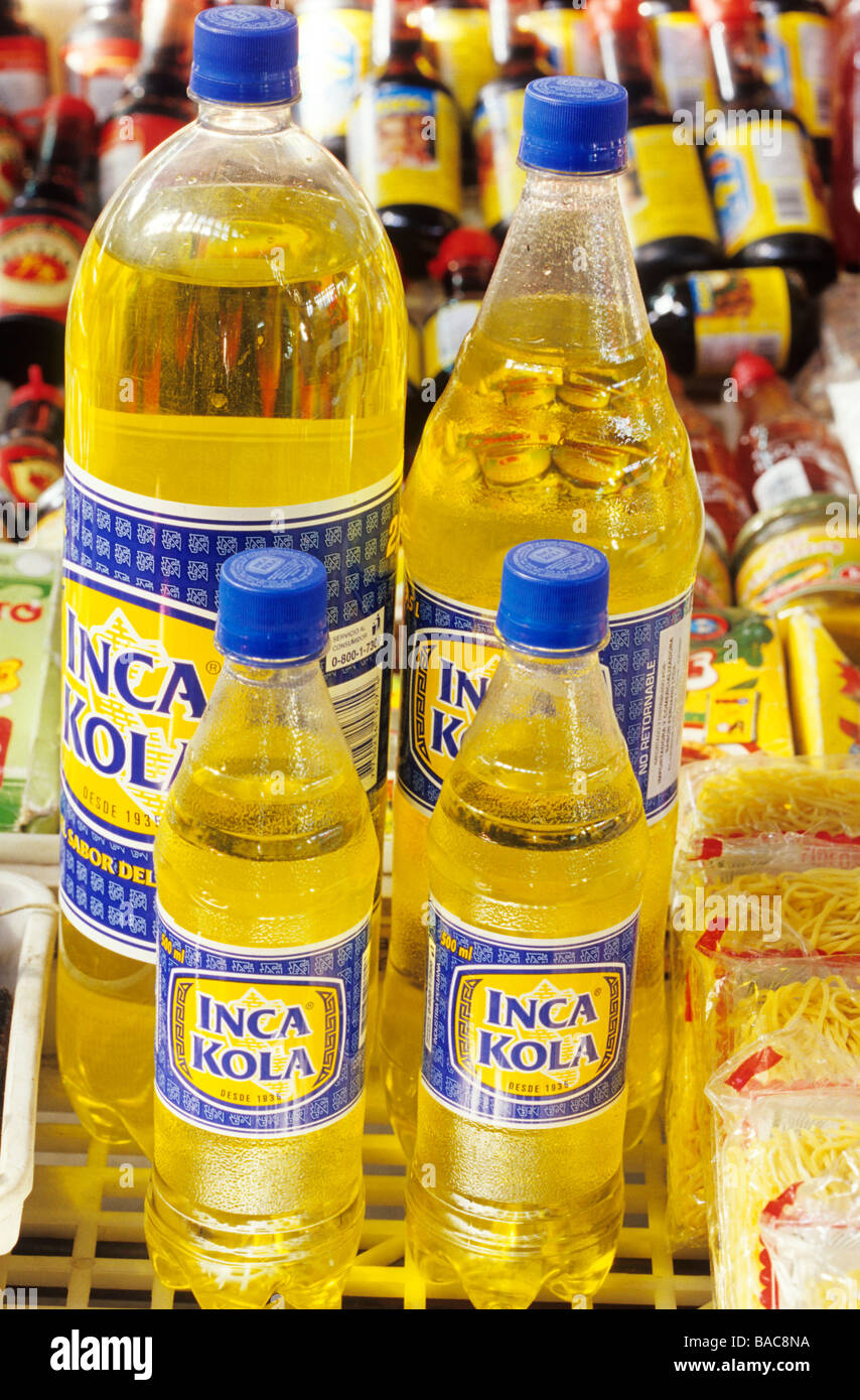 Chile, Region Metropolitana de Santiago, Santiago, grocery, local soda