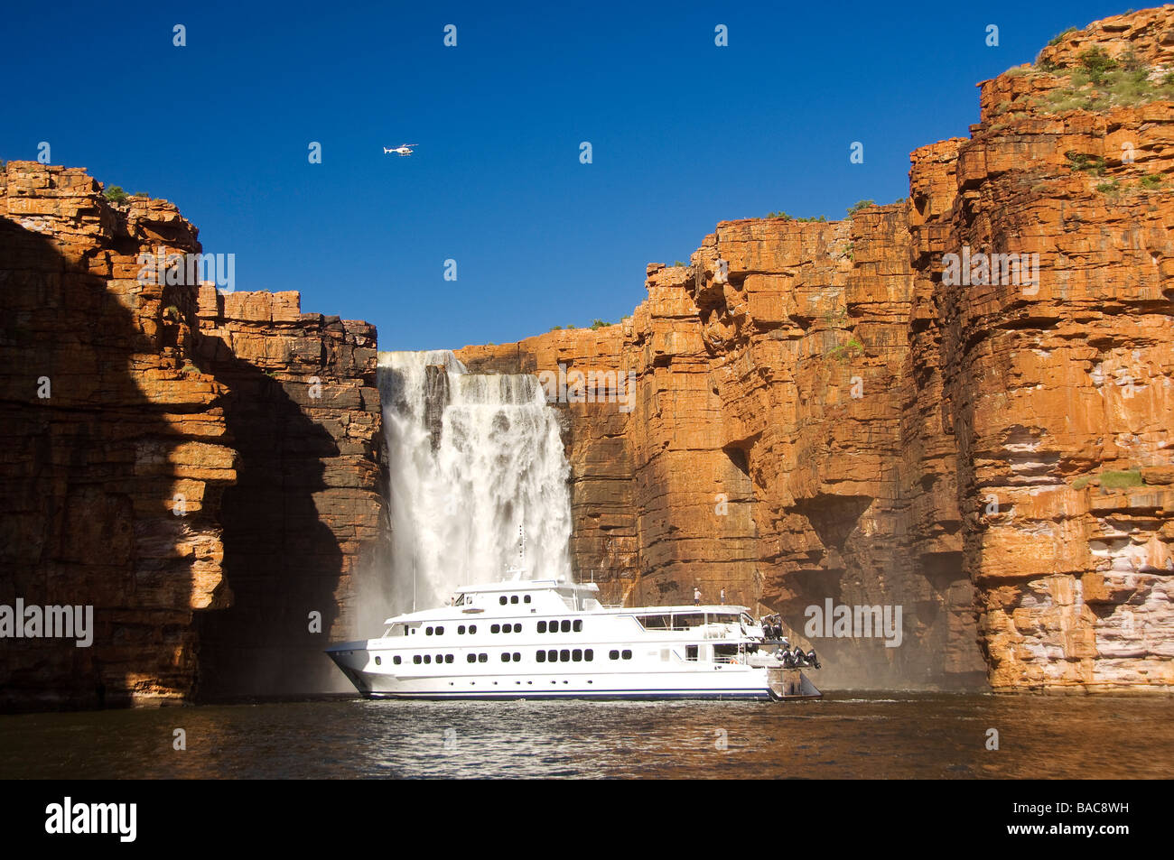 Australia, Western Australia, Kimberley Region, King George River and falls Stock Photo