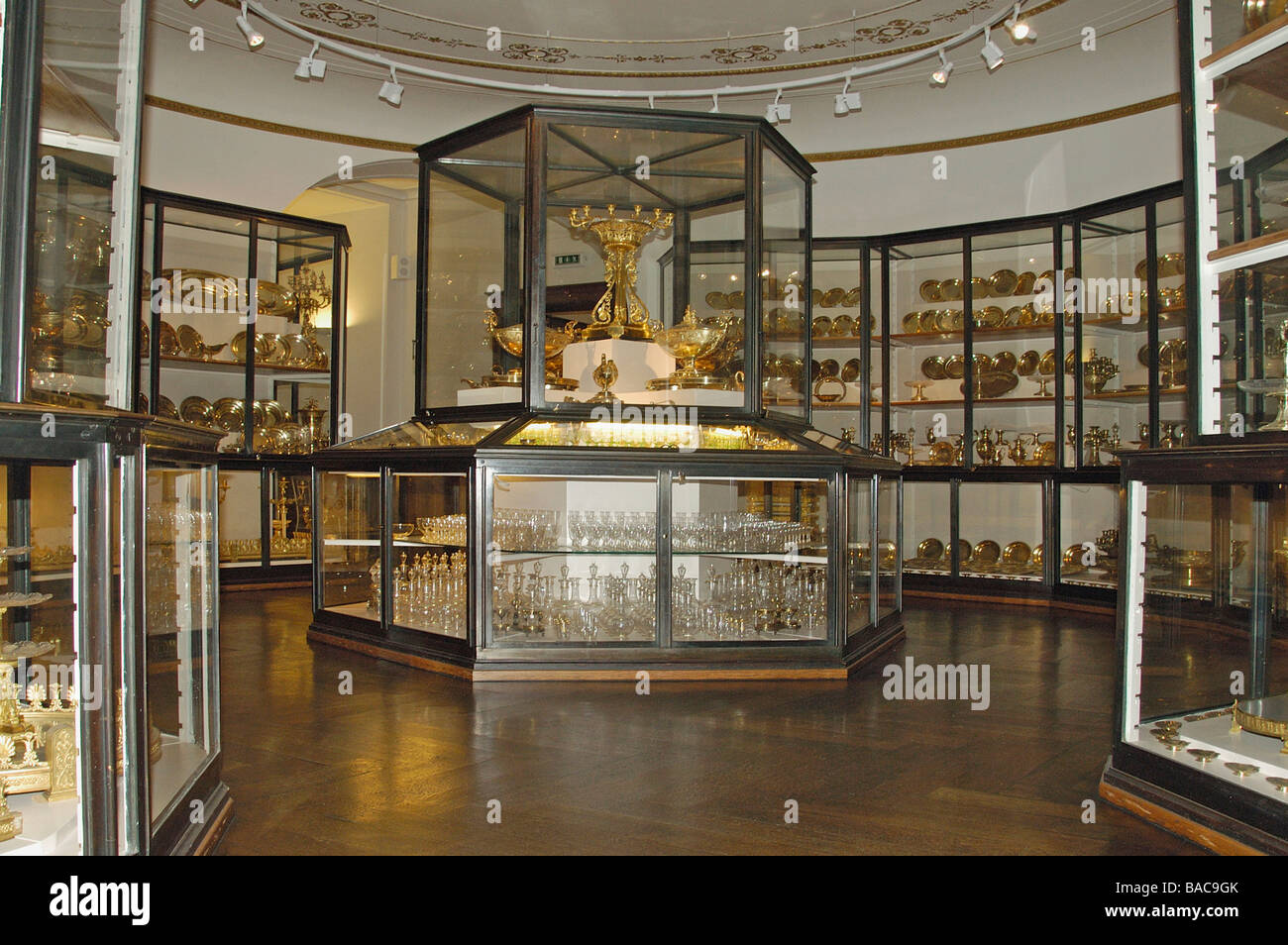Silver Collection in the Vienna Hofburg Stock Photo