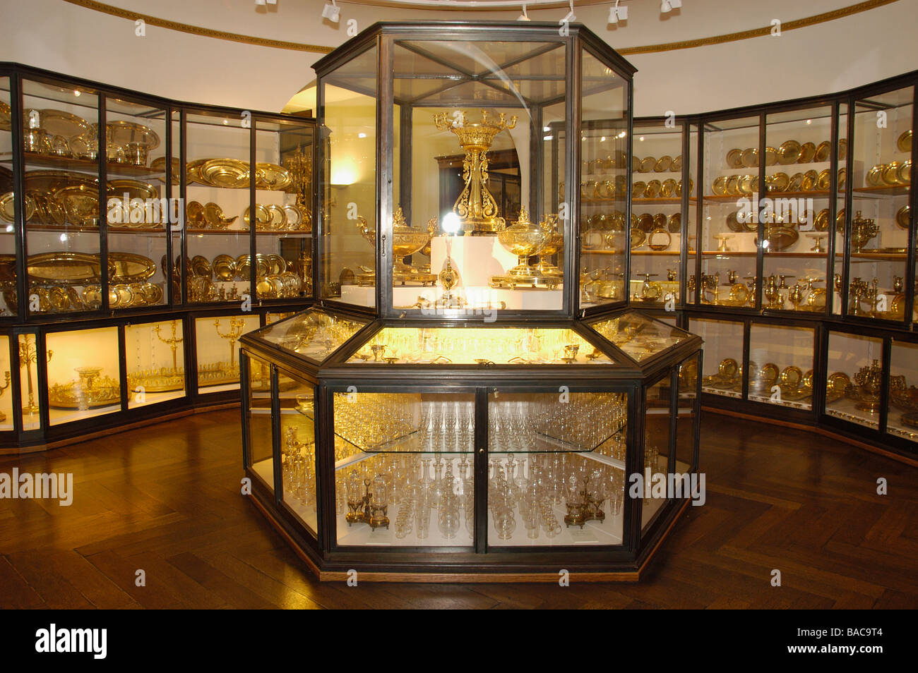 Silver Collection in the Vienna Hofburg Stock Photo