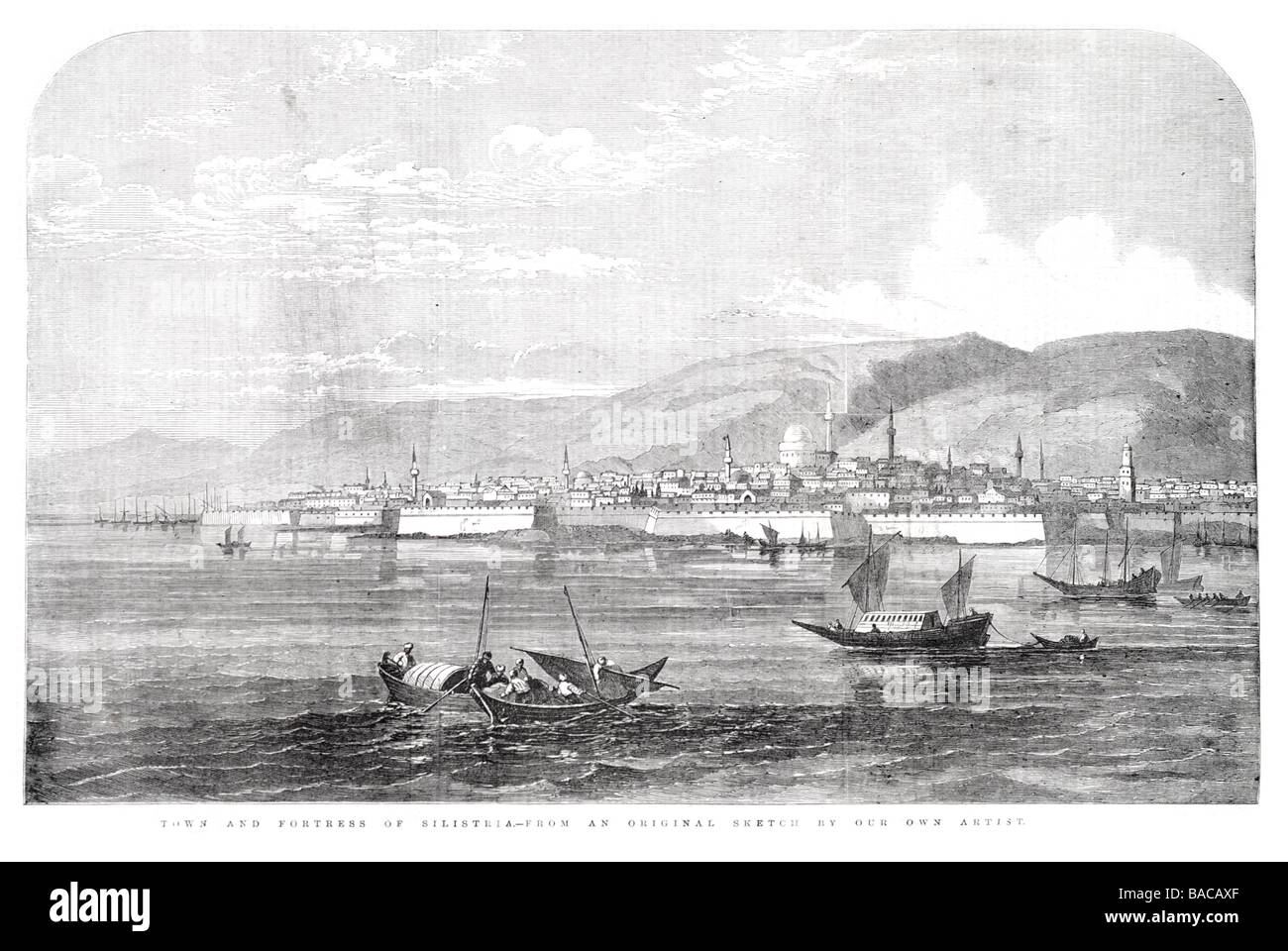 town and fortress of silistria 1854 Stock Photo Alamy