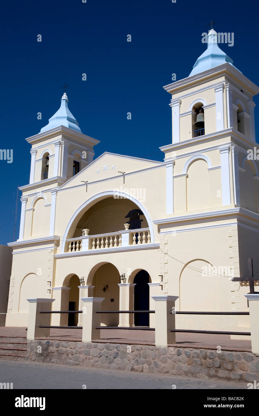 Iglesia in San Carlos, near Cafayate, Salta Province, Argentina Stock Photo