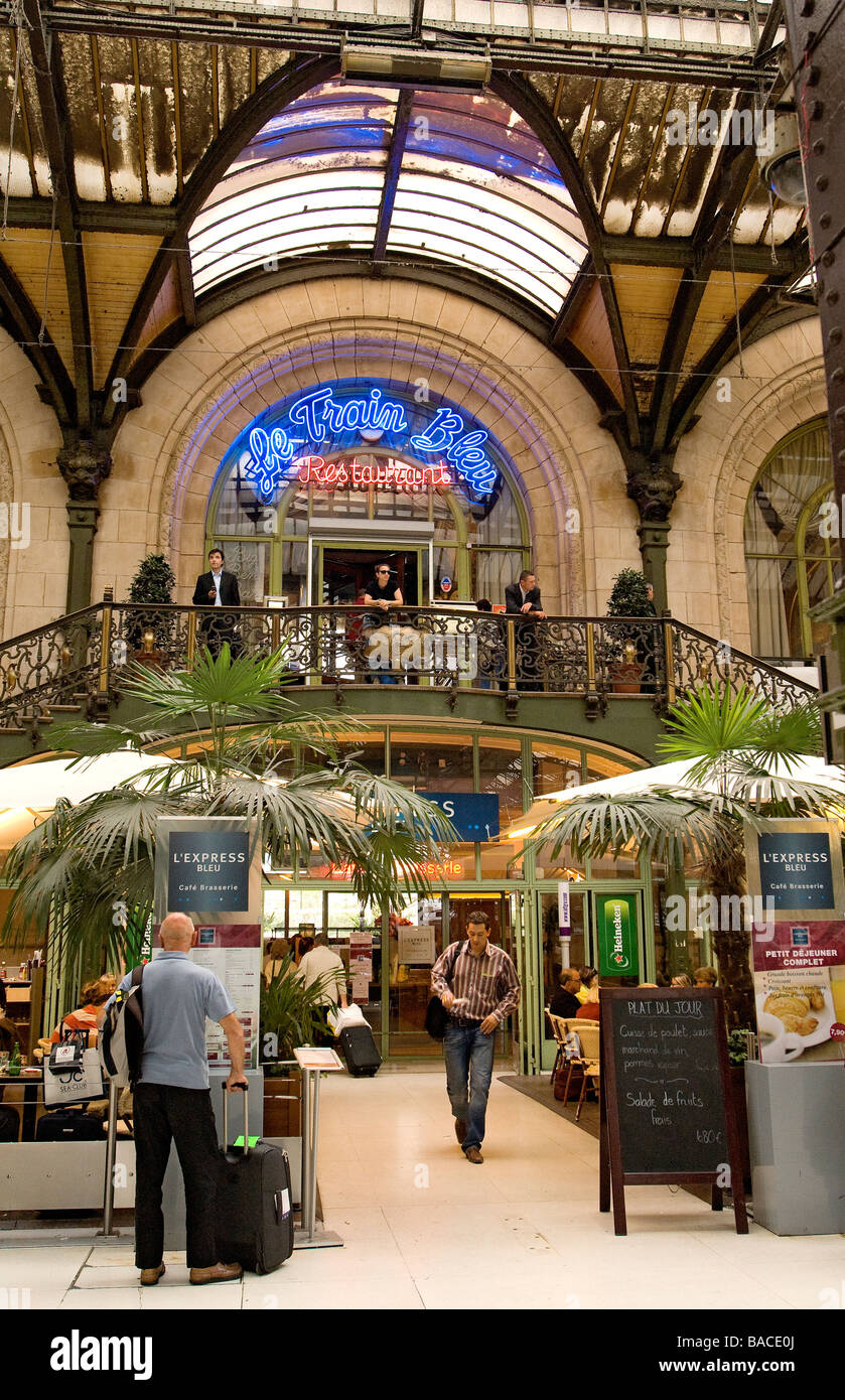 France, Paris, Gare de Lyon, Le Train Bleu Restaurant, Stock Photo