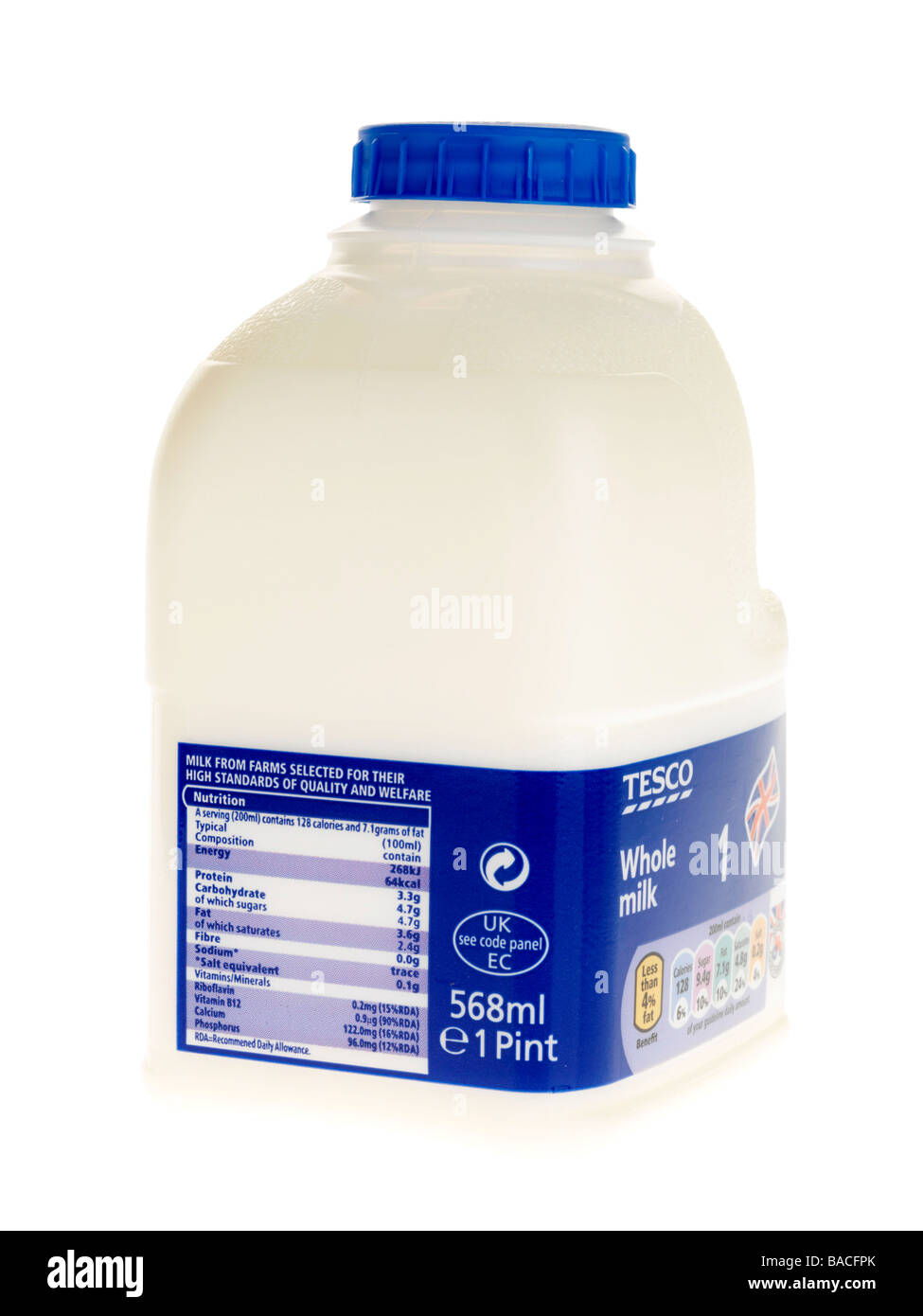Pint Of Whole Milk Stock Photo Alamy, 45% OFF