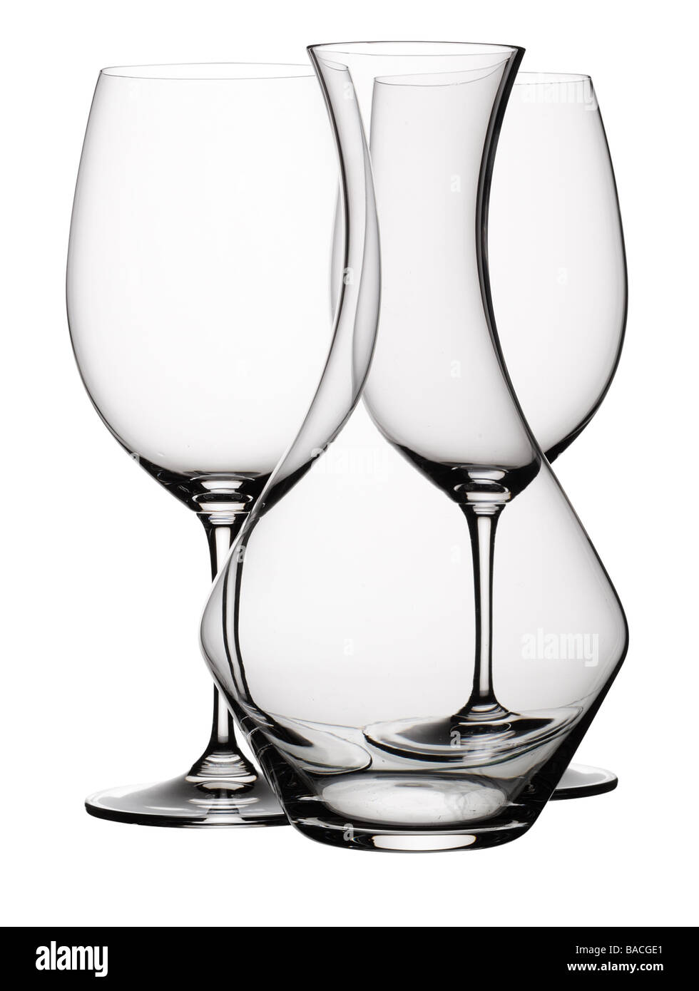 Two glasses and carafe Stock Photo Alamy