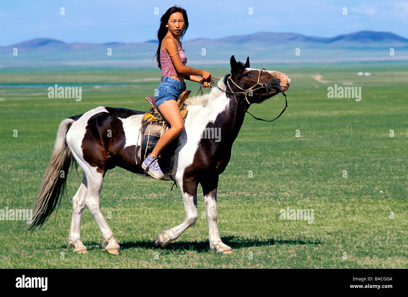 Mongolia, Khentii province, nomads Stock Photo - Alamy