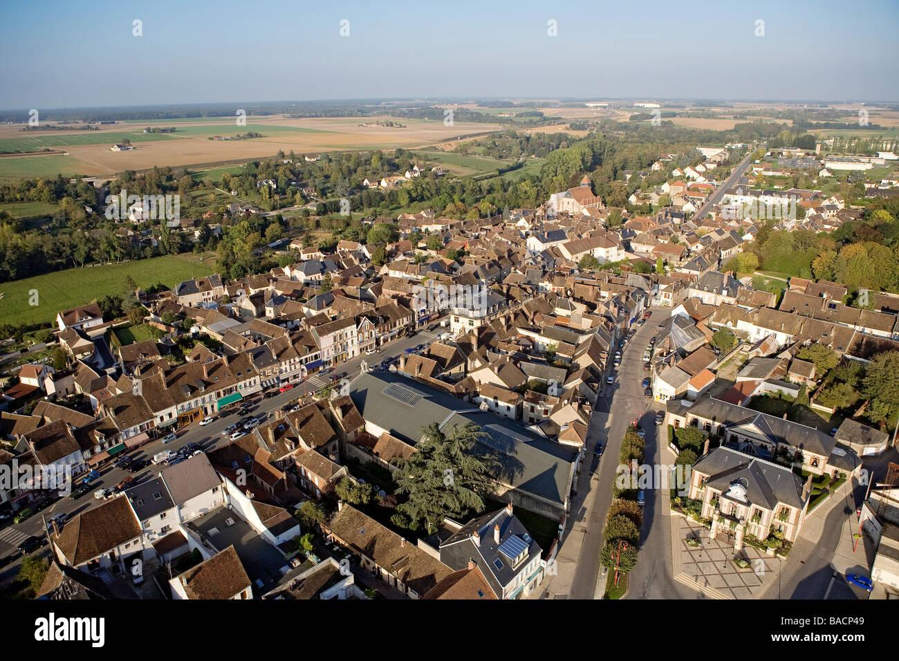 France, Yonne, Courtenay (aerial view Stock Photo Alamy