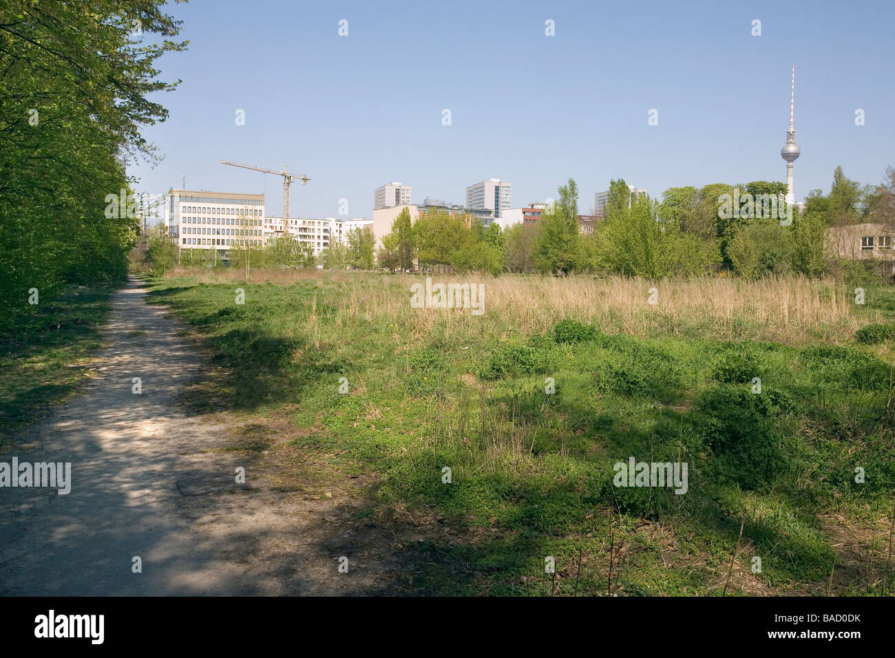 section of old Death Strip, by Stallschreiber Strasse, Berlin, Germany Stock Photo