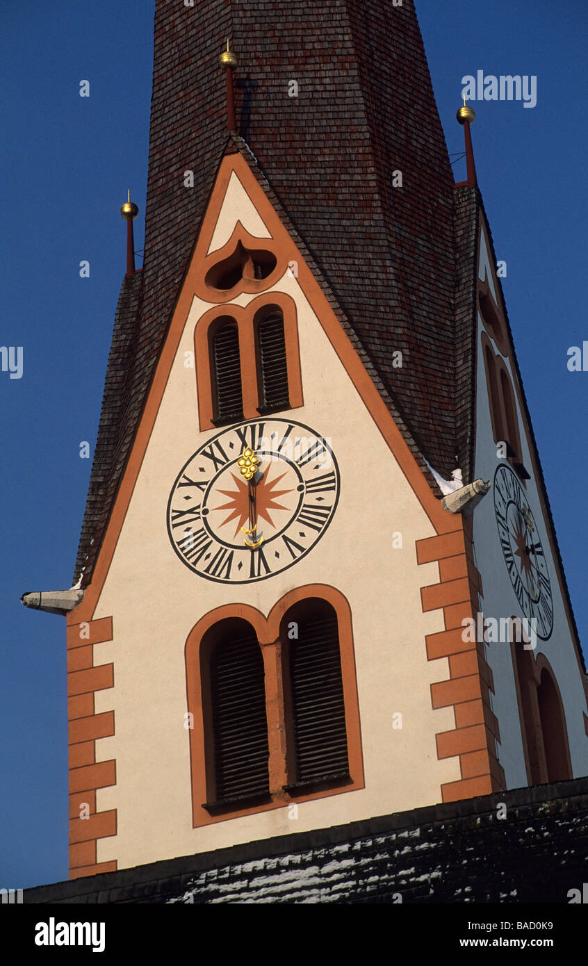 Austria, Tyrol, Schlitters, tower Stock Photo