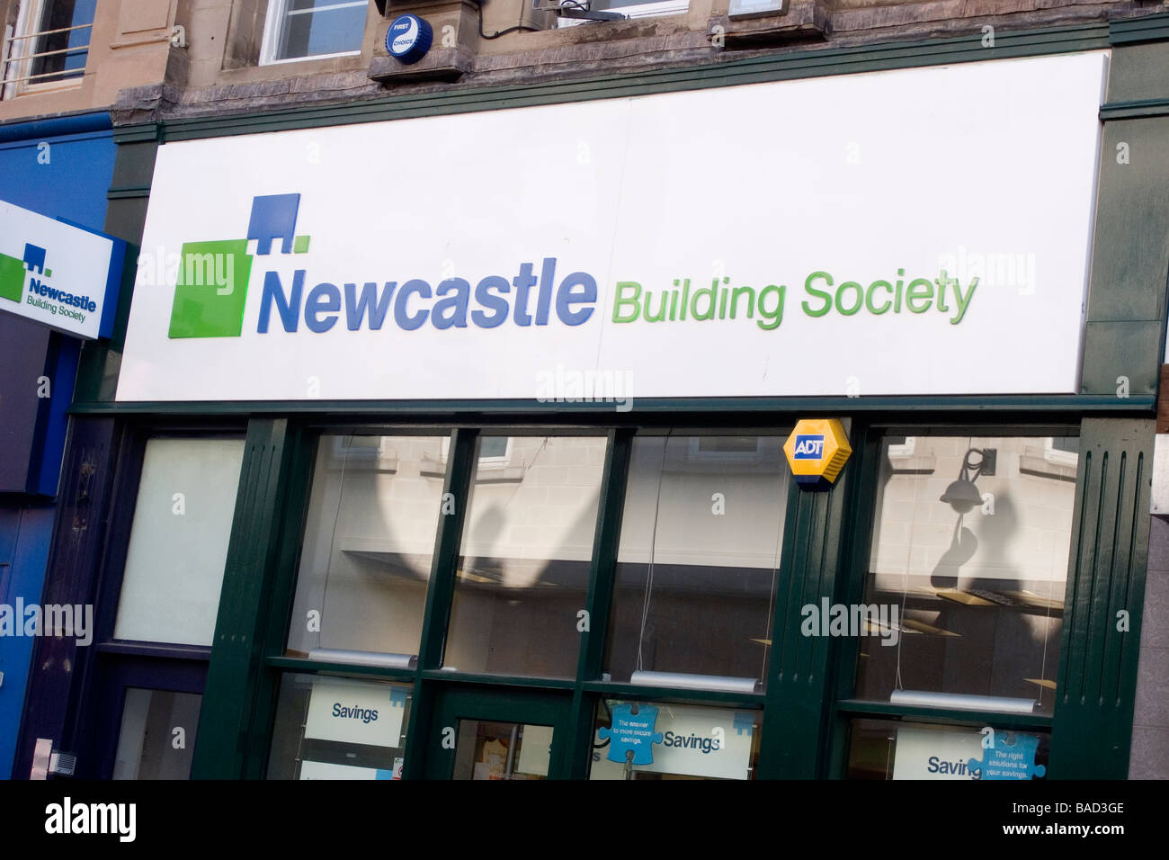Retail shop sign Newcastle Building Society Stock Photo Alamy