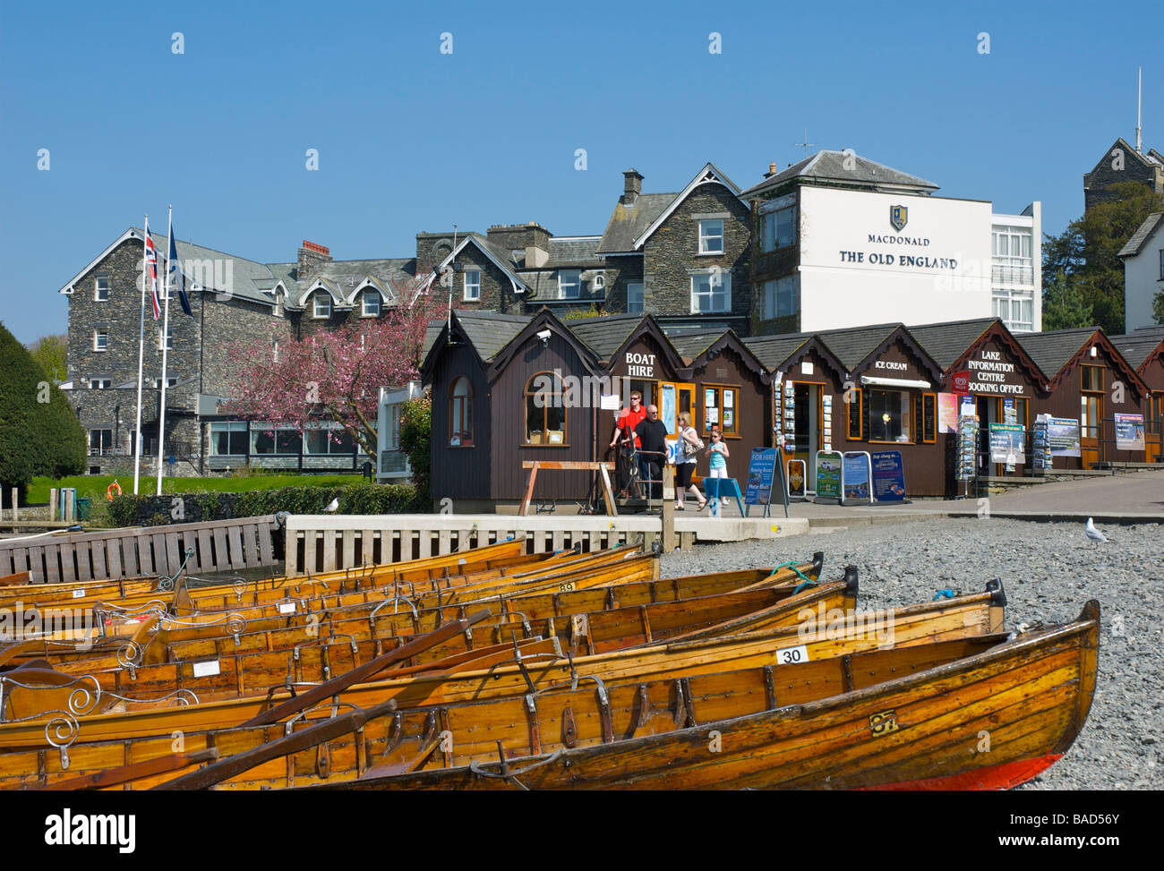 Rowing boats for hire, Bowness Bay, BownessonWindermere, Lake