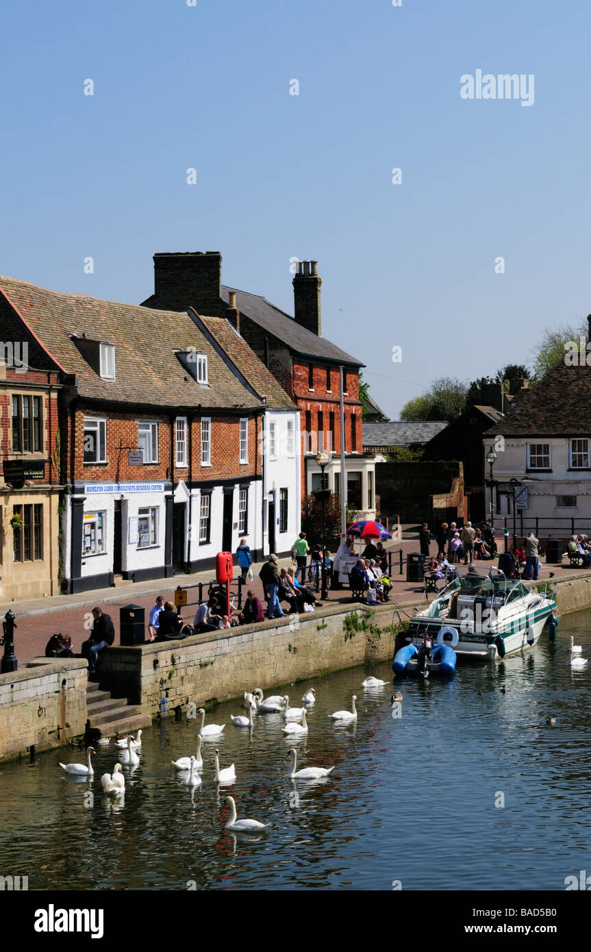 Quay at St Ives Cambridgeshire England Uk Stock Photo Alamy