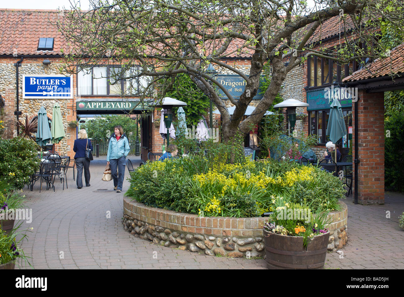 Appleyard shopping complex at Holt in Norfolk Stock Photo
