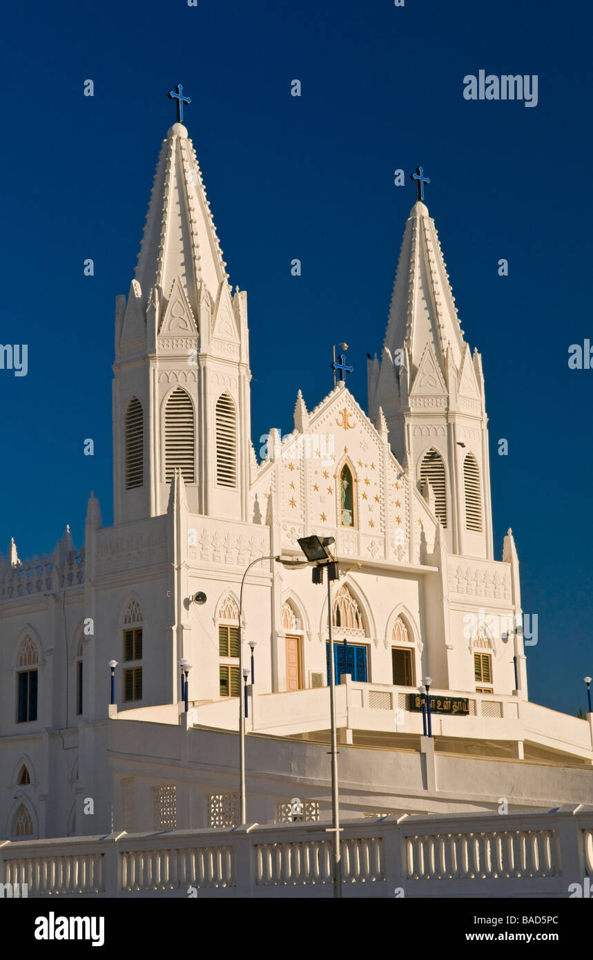 Shrine Basilica of Our Lady of Good Health Velankanni Tamil Nadu India Stock Photo