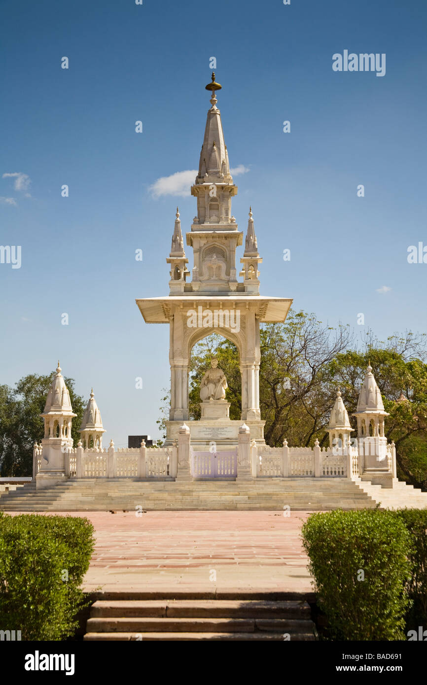 Monument to commemorate Maharaja Dunger Singh Jee who died in 1887, Bikaner, Rajasthan, India Stock Photo