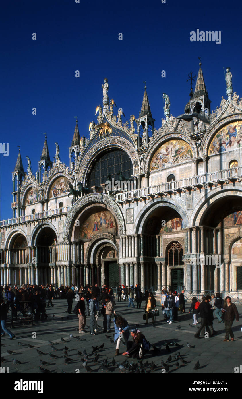 Italien Venedig Stadtteil San Marco Piazza San Marco Markuskirche Basilica di San Marco Stock Photo