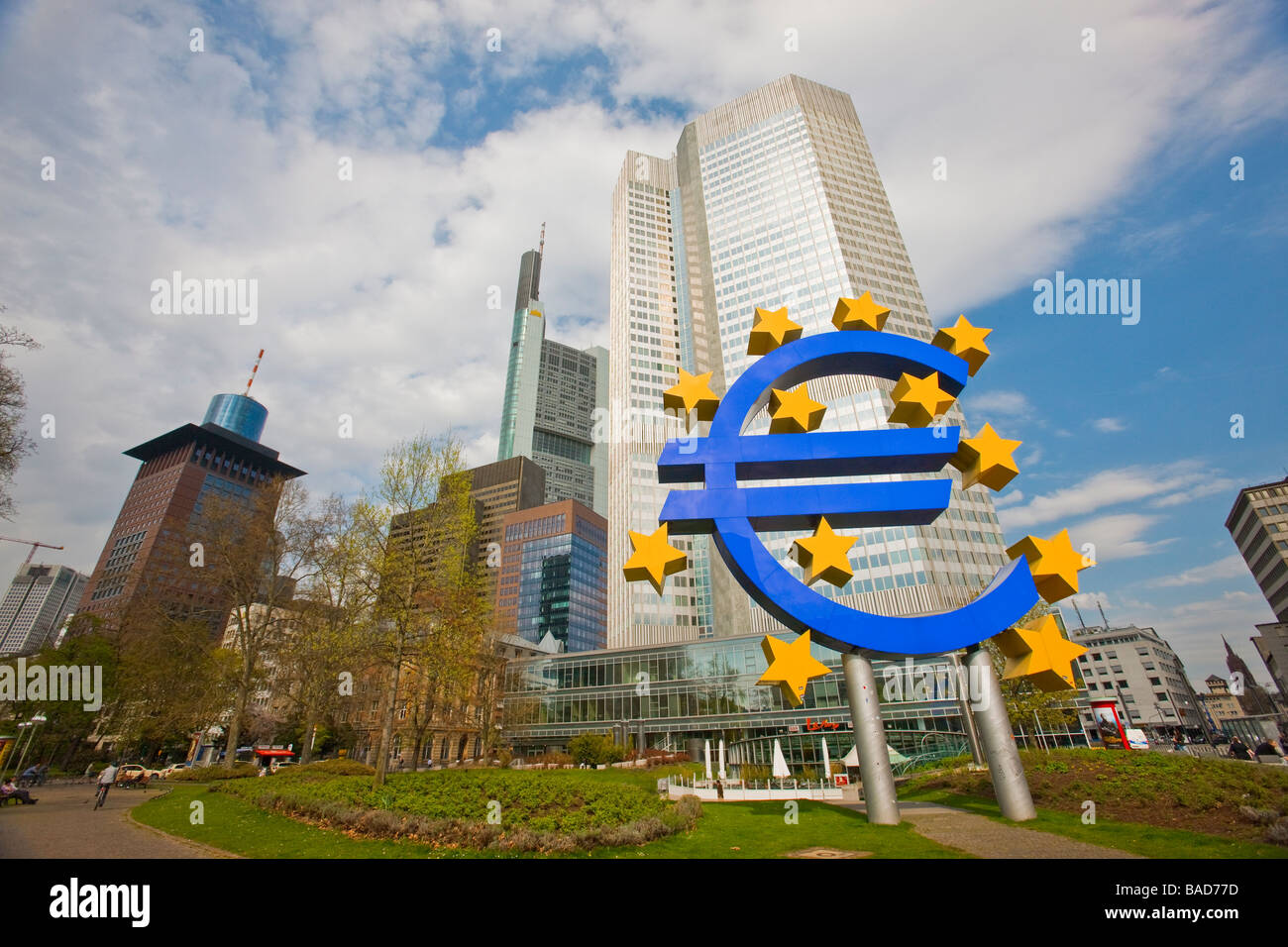 The European Central Bank in Frankfurt, Germany Stock Photo