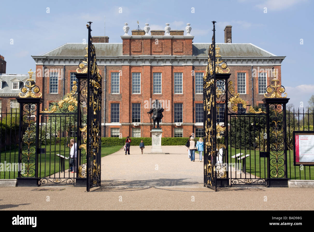 Kensington Palace Gates London Stock Photo Alamy