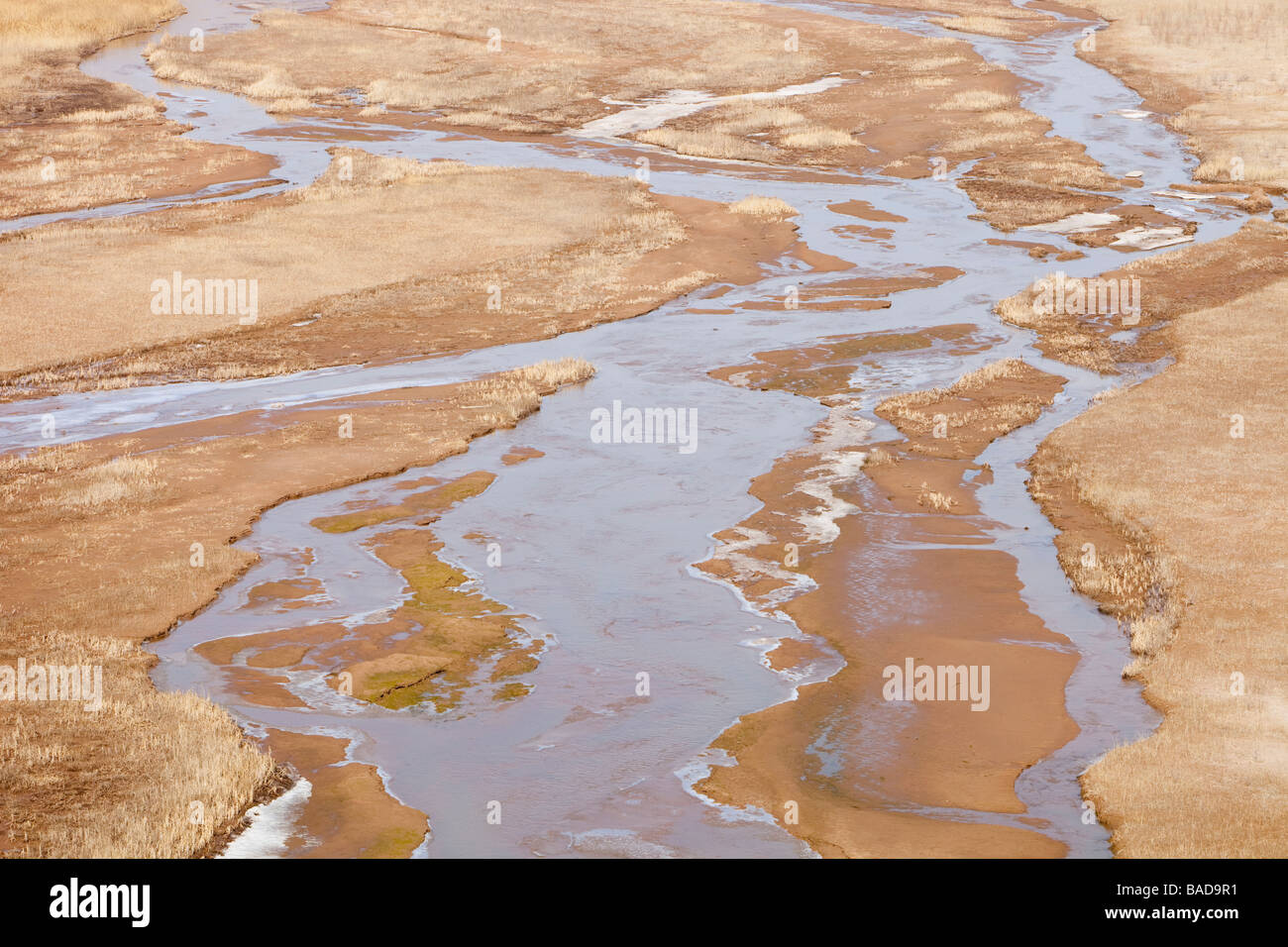 Low river levels in Shanxi province which has suffered desertification ...